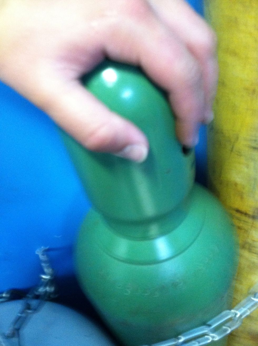 Remove nozzle guard from fresh tank