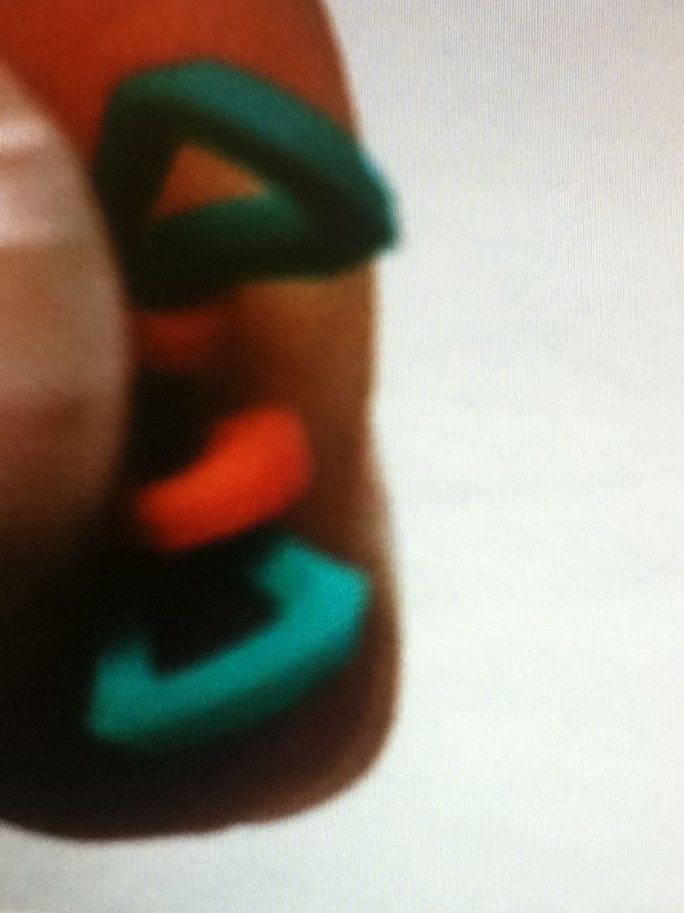 Remove one elastic.