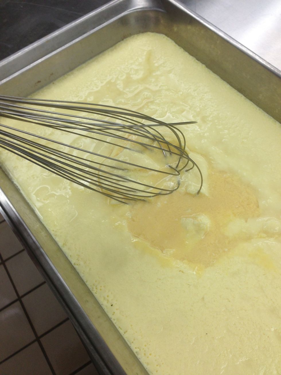 Remove pan and wish to break up