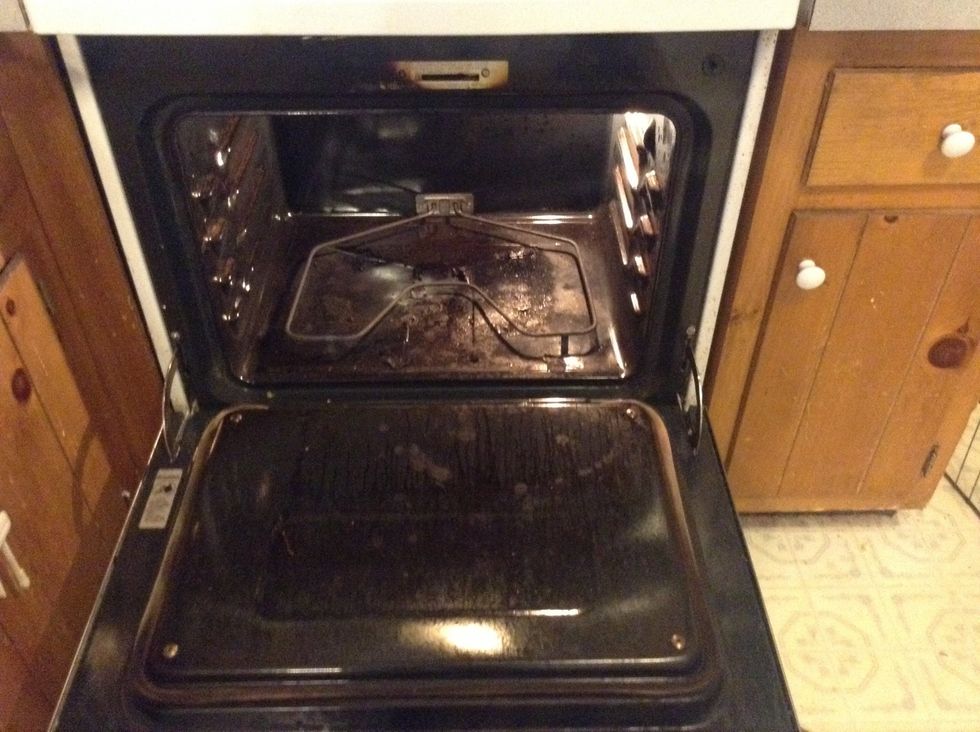 Remove racks from oven.