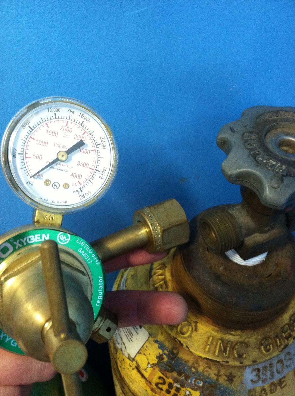 Remove regulator carefully