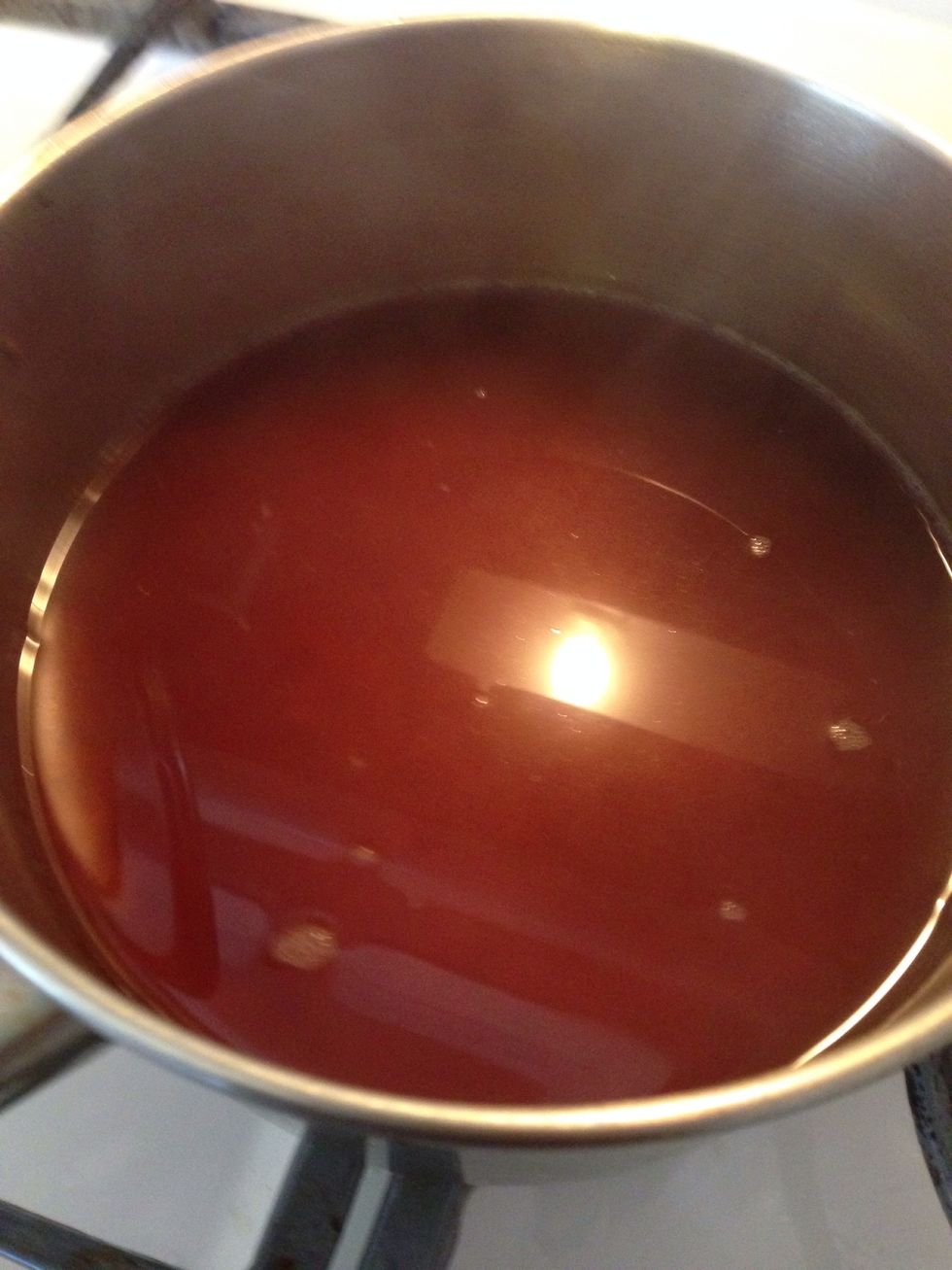 Remove tea bags and add your rice. Turn heat to low and cover.