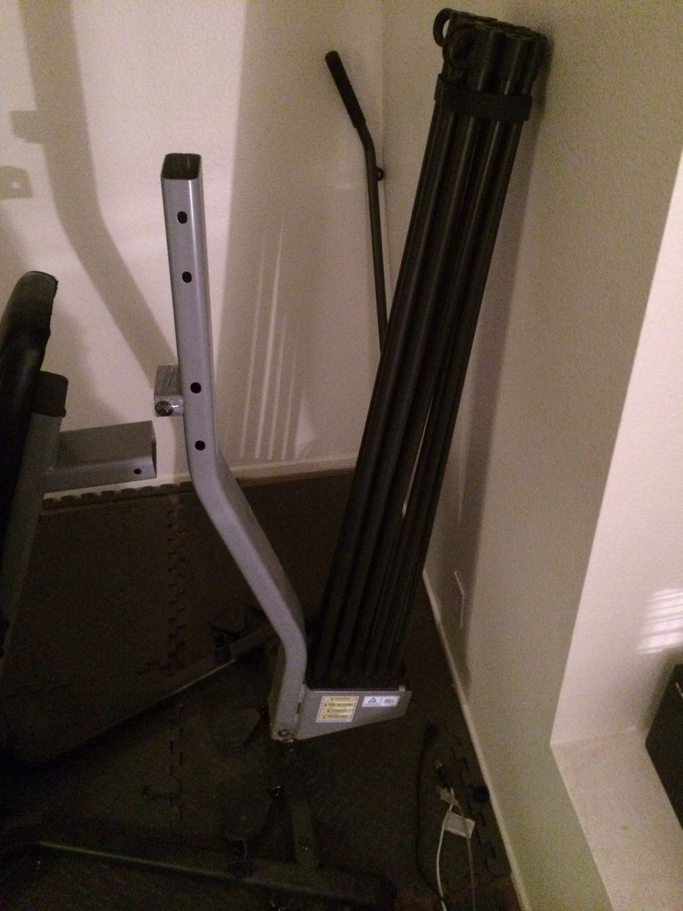 Remove the back spine with resistance beams intact.