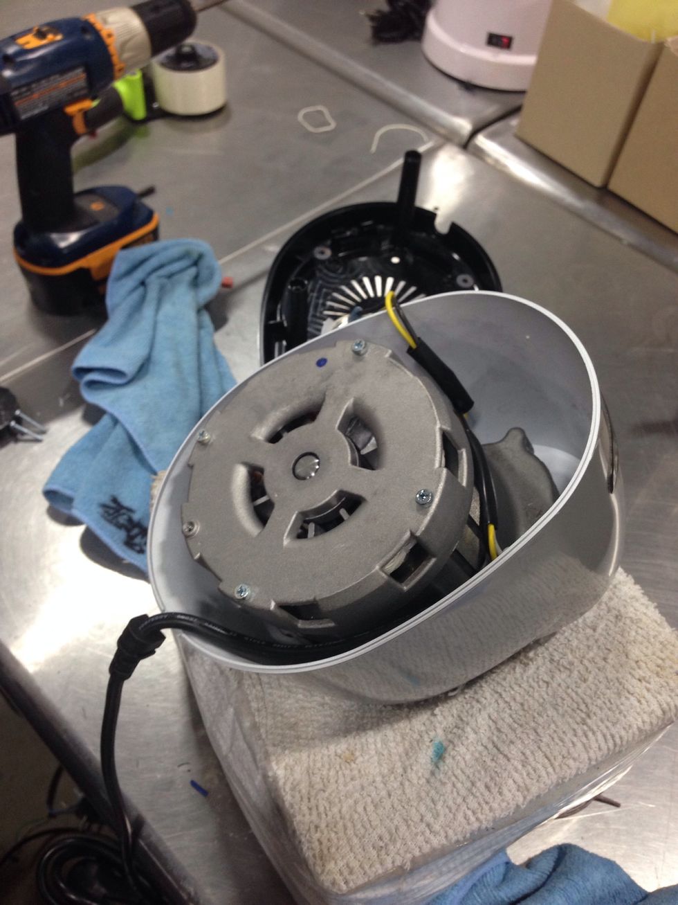 Remove the base, carefully set it aside