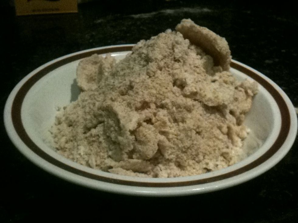 Remove the breadcrumbs from the bag and you're done!