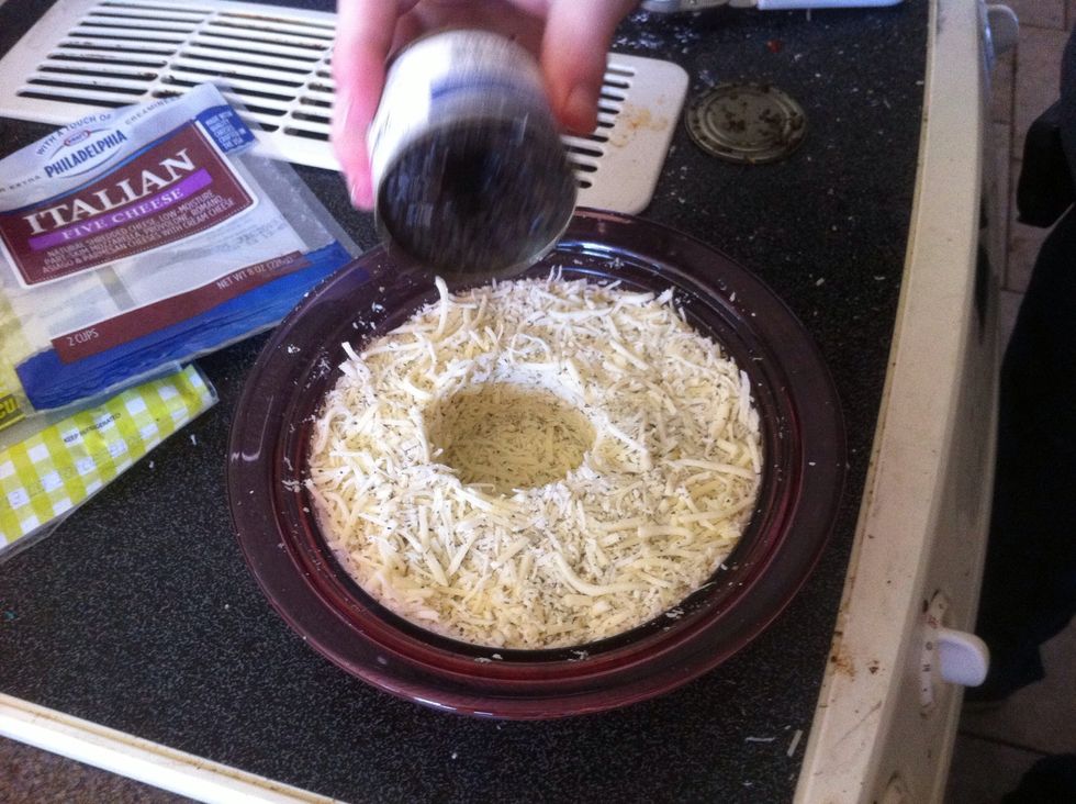 Remove the can leaving a nice well in the middle \u27a1