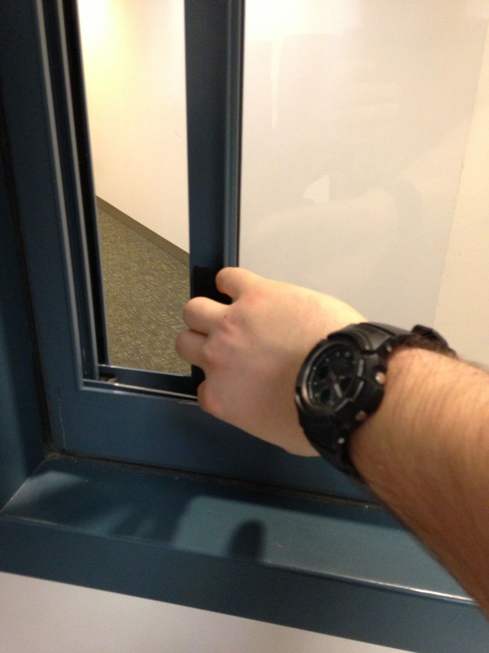 Remove the "CCon Unavailable" sign from the window and open it up. Make sure you seem approachable if anyone needs help.