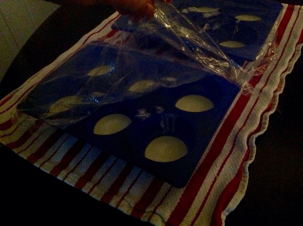 Remove the cling wrap and discard.