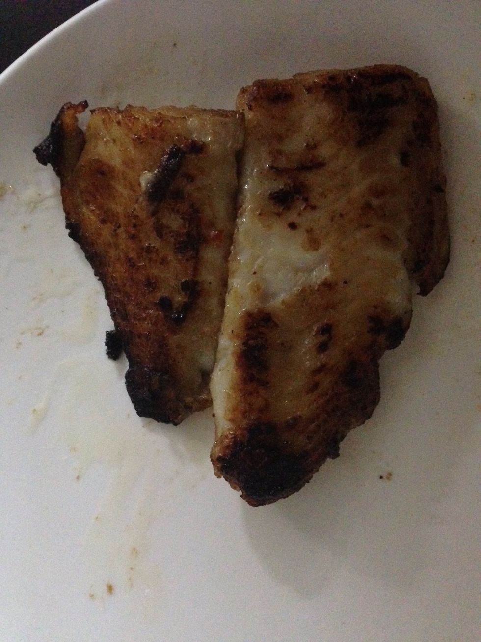 Remove the cooked fish n keep it aside on a plate