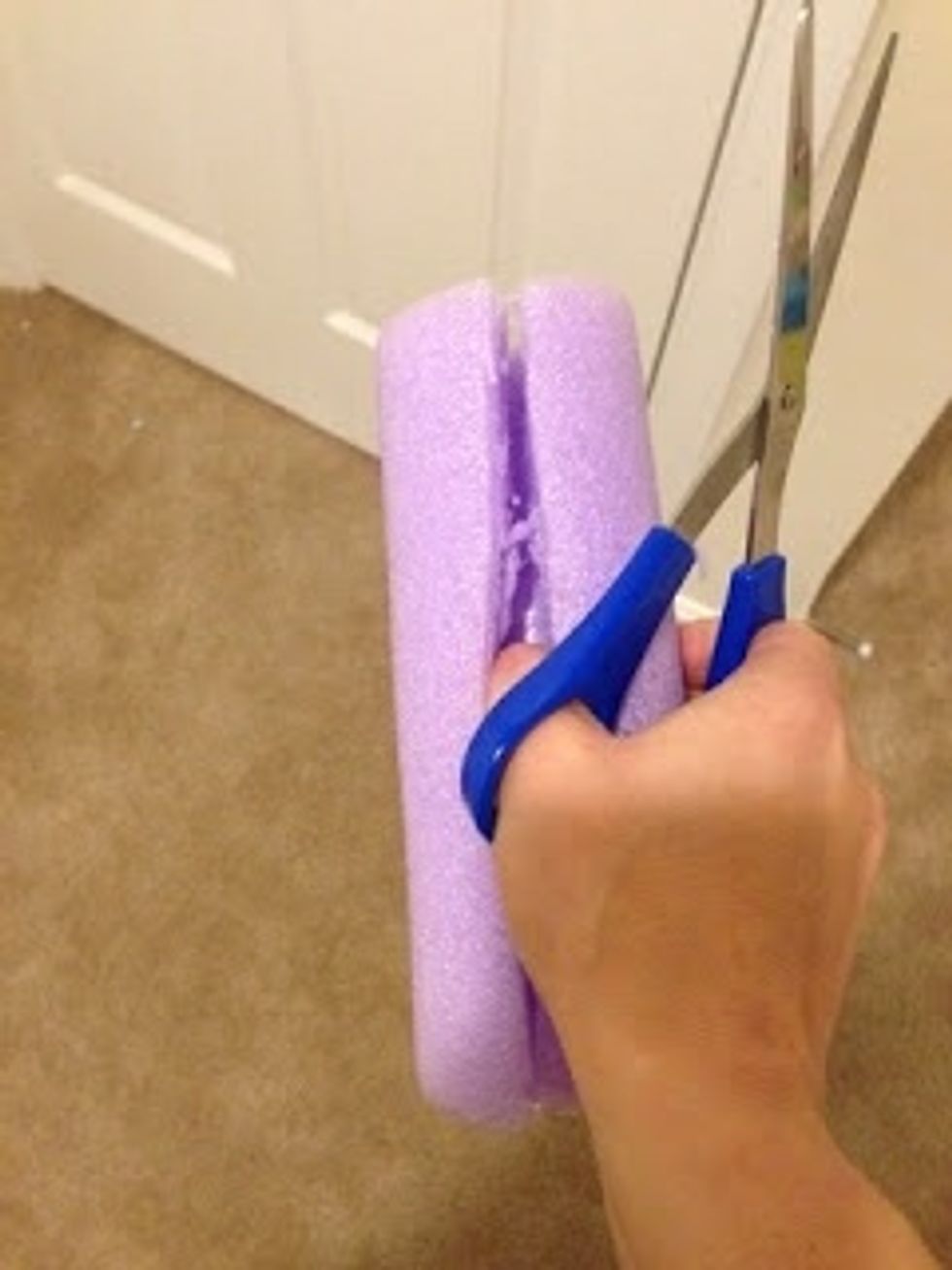 Remove the extra pieces that are hanging for a "clean" slit.
