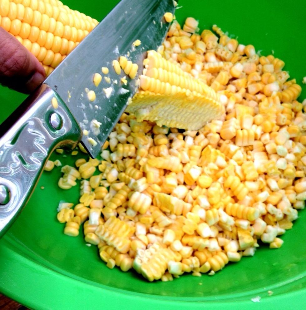 Remove the kernels using a sharp nice.