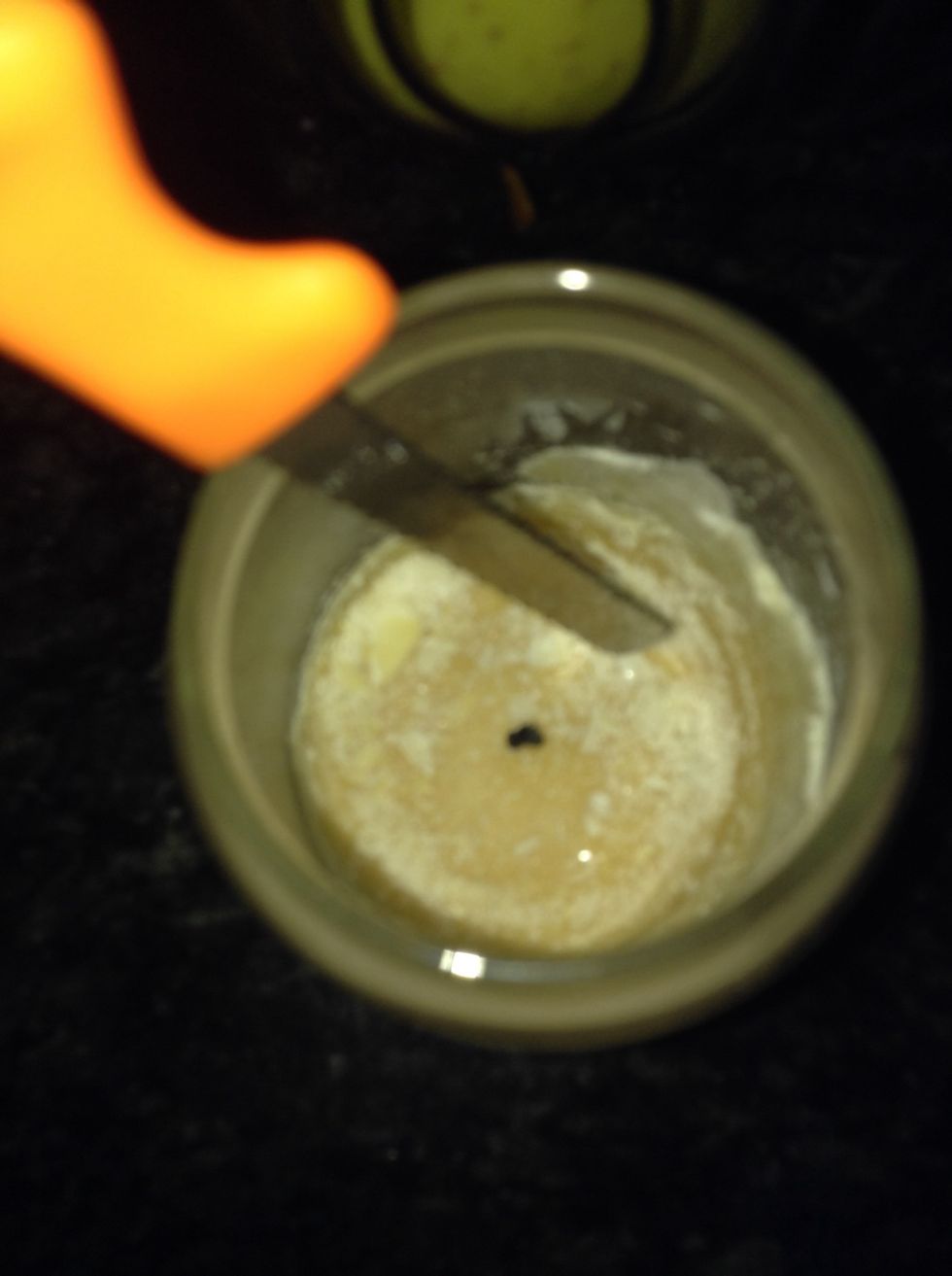 Remove the lable and the candle carefully