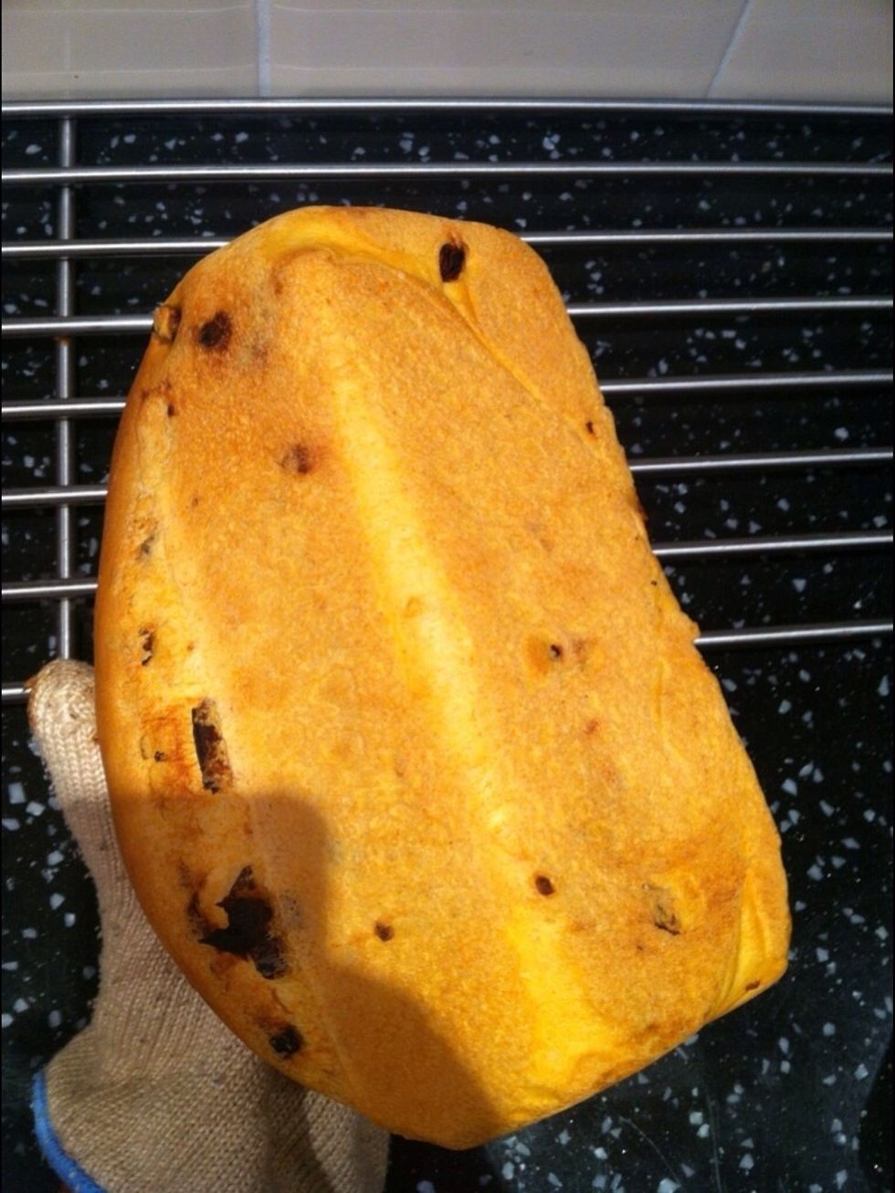 Remove the loaf from the oven and tap it's bottom. You should hear a hollow sound