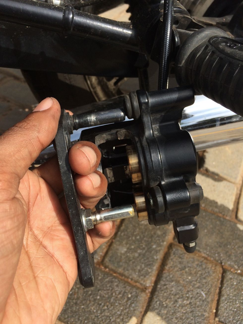 Remove the locator post and clean it