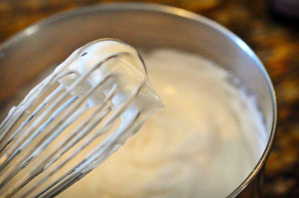 Remove the pan from the heat and whisk as the mixture cools. Depending on the emulsifying wax you've used the lotion may or may not thicken straight away. Some waxes require a few days to thicken.