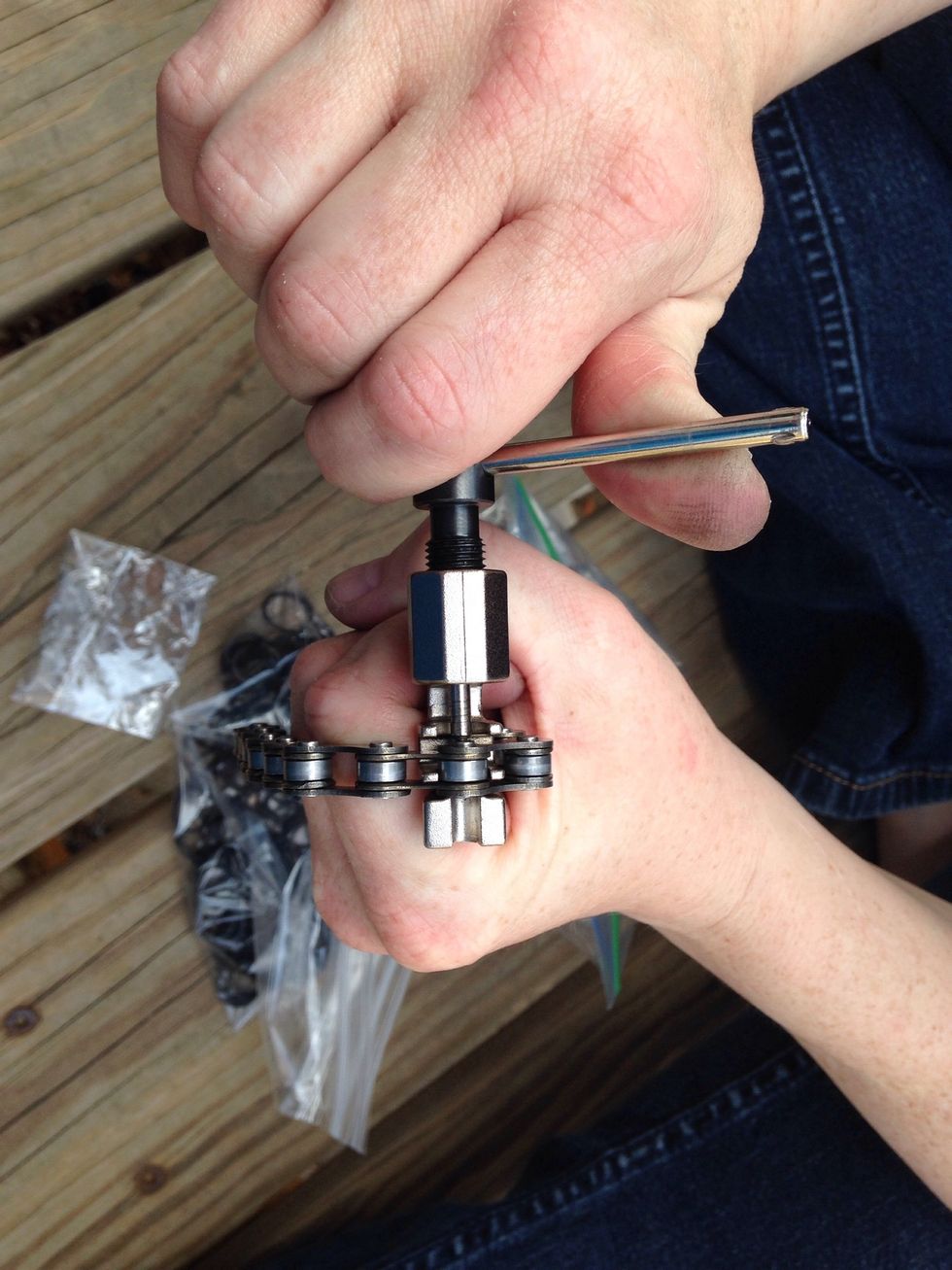 Remove the pin completely