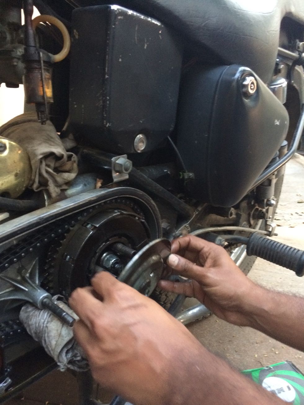 Remove the plates and keep them aside in order of removal