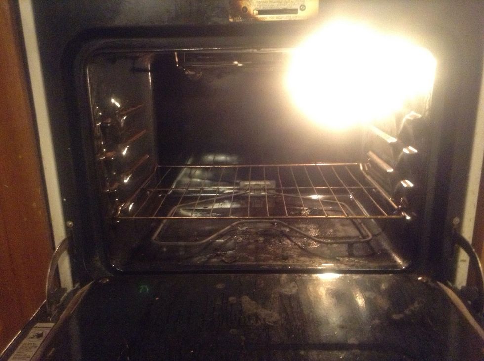 Remove the racks until only the bottom one is remaining.