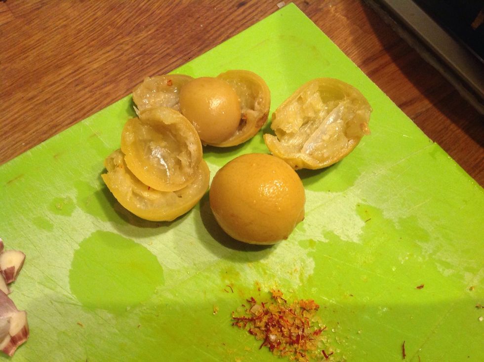 Remove the seeds and majority of the flesh from inside and discard