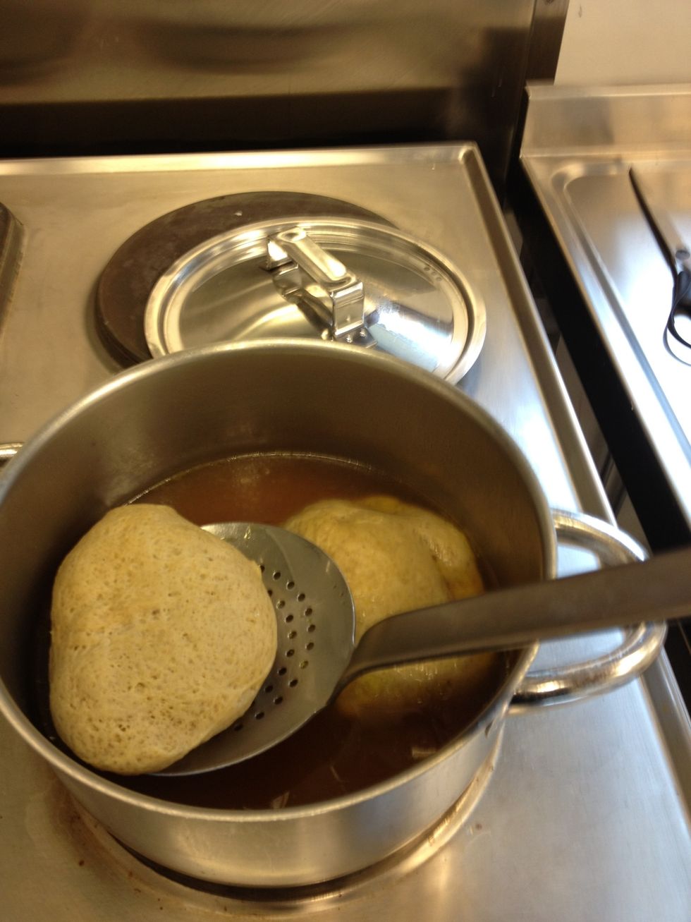 Remove the Seitans but save the stock. You will use it if you want to keep the Seitans in the fridge for up to three days.