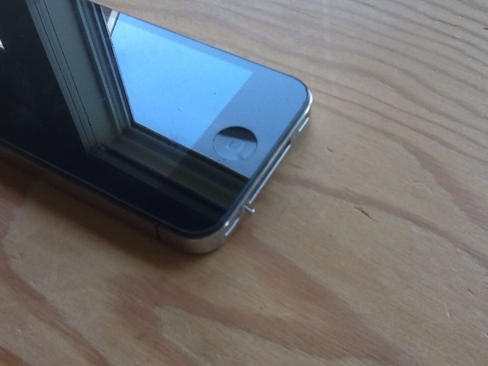 Remove the small screws on the bottom of the phone.