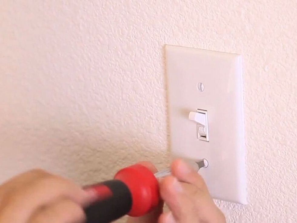 Remove the switch plate.