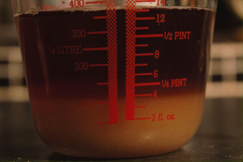 Remove the tea bag, add in the sugar and stir until it's dissolved. At this point you could add other flavourings if you wanted, for example vanilla or orange extract.