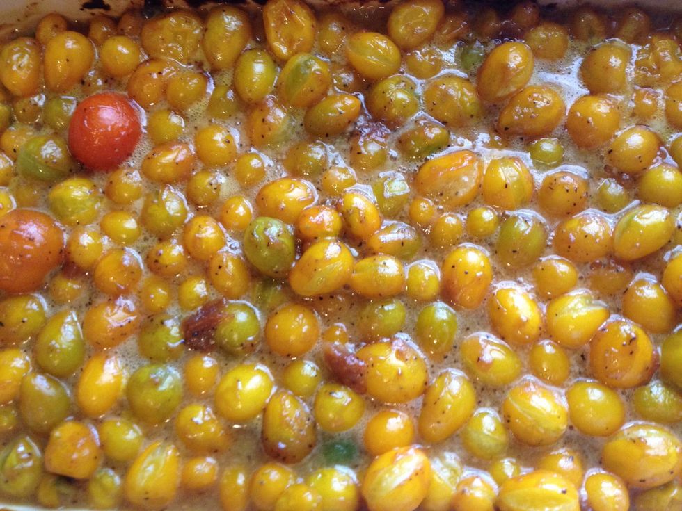Remove the tomatoes from the oven