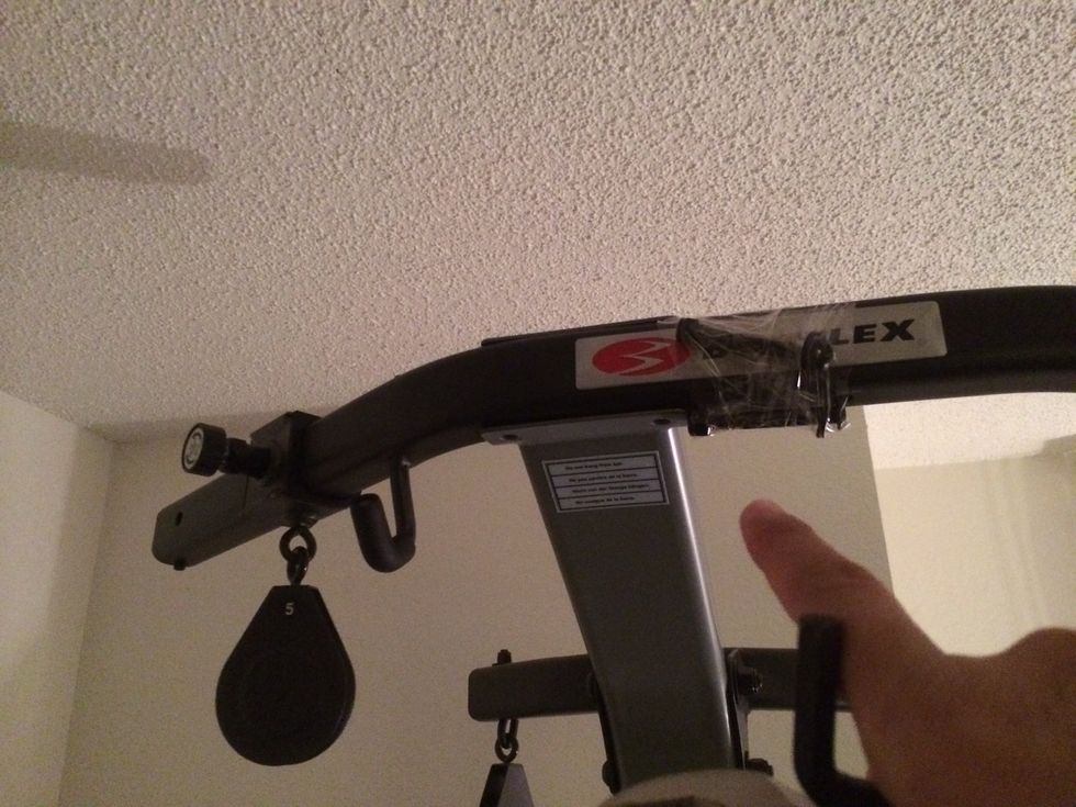 Remove the top mast. 2 bolts.