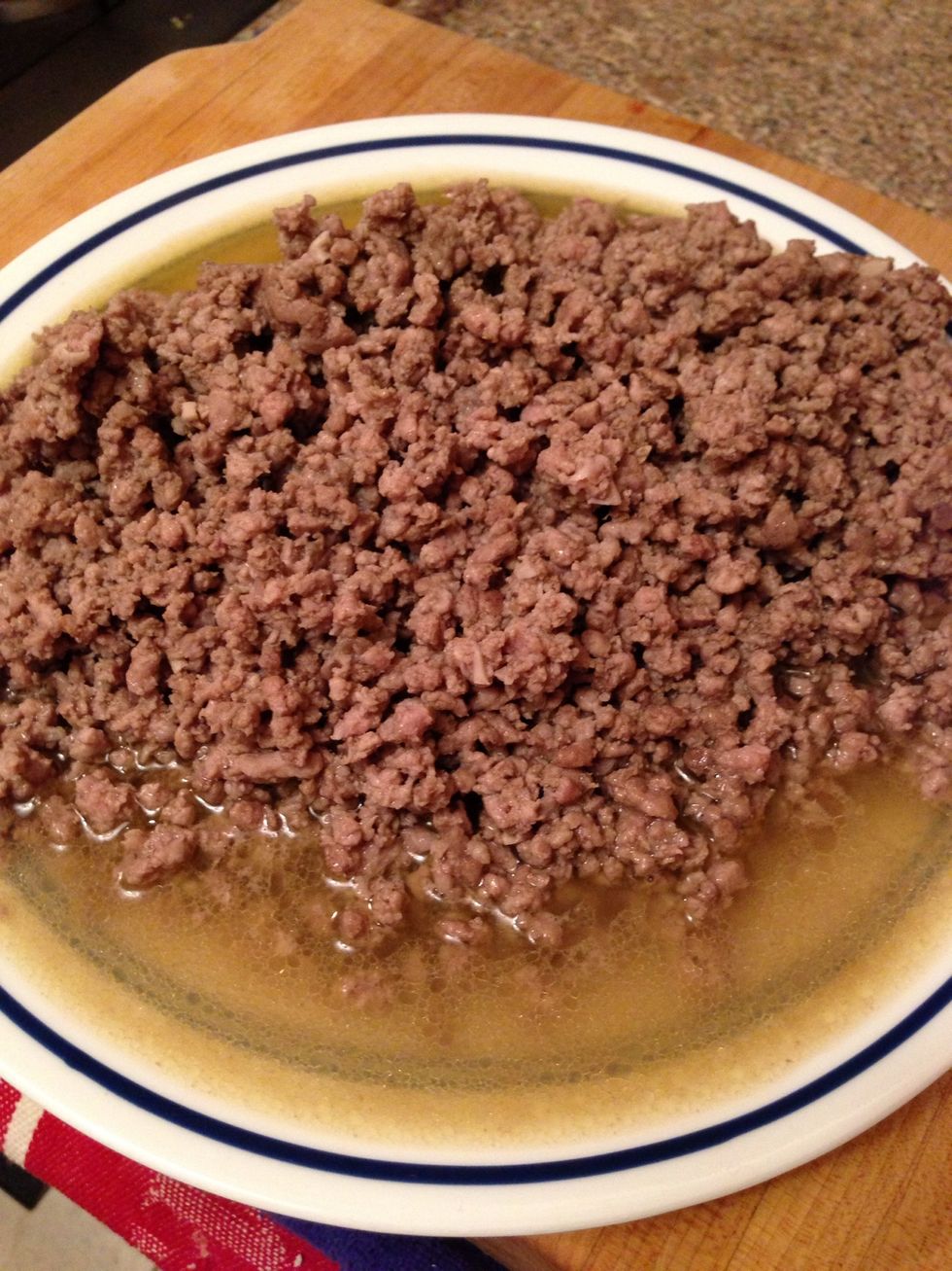 Remove the veal and set aside. Discard some of the fat if it grosses you out.