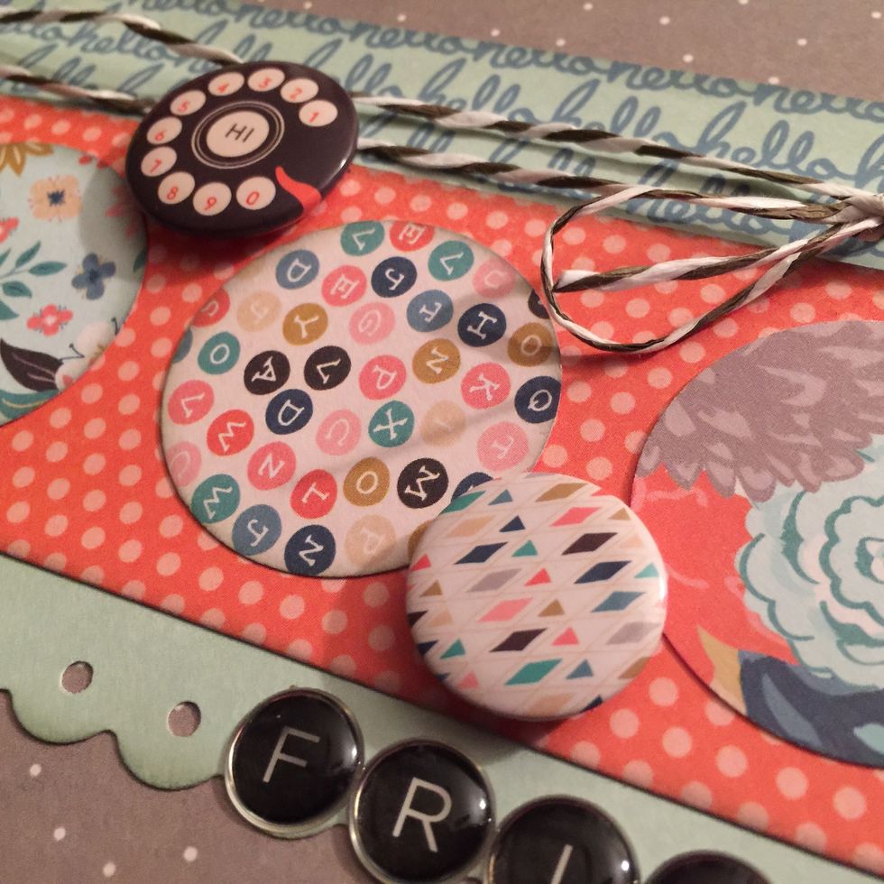 Remove two flairs stickers from the Flairs pack in your bundle and place as shown.