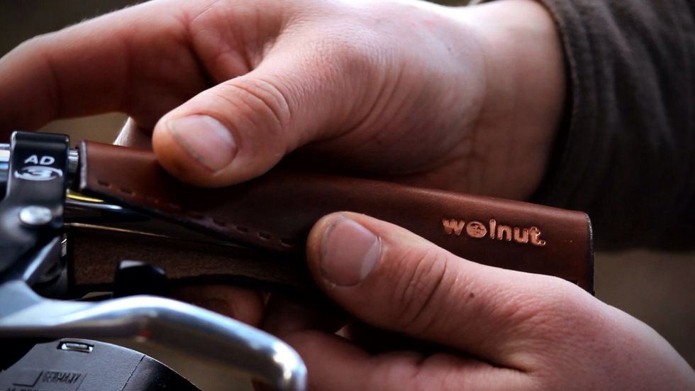 Remove your old grips and clean the bar of any debris. Position the grips on the bar lightly to make sure you know where you want them to go.