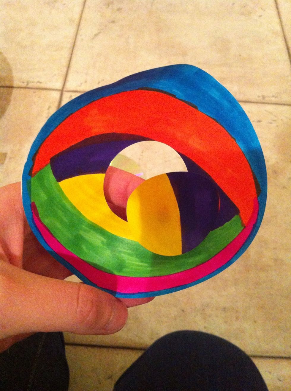 Removed the middle of the sticker!(: