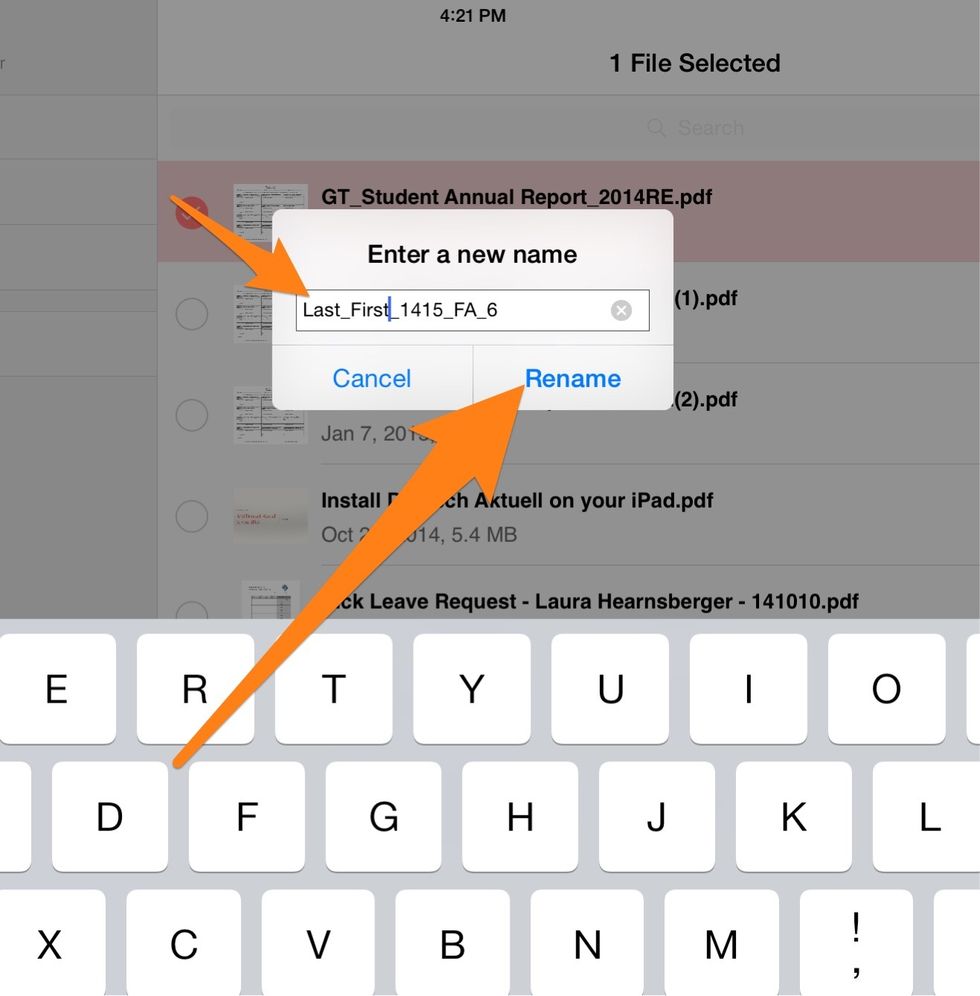 Rename your document like this: last name_first name_school year_fall assessment_grade