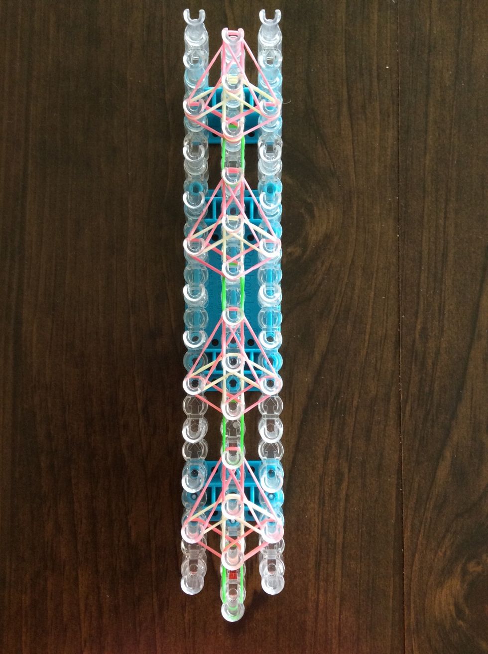 Repeat down the entire loom.
