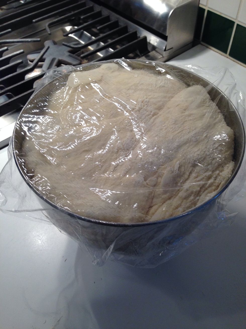 Repeat folding and whacking. For the third rise, the dough goes in the fridge. Not sure how this started but it was probably an emergency tennis game, as my friend Leland might say. And like the
