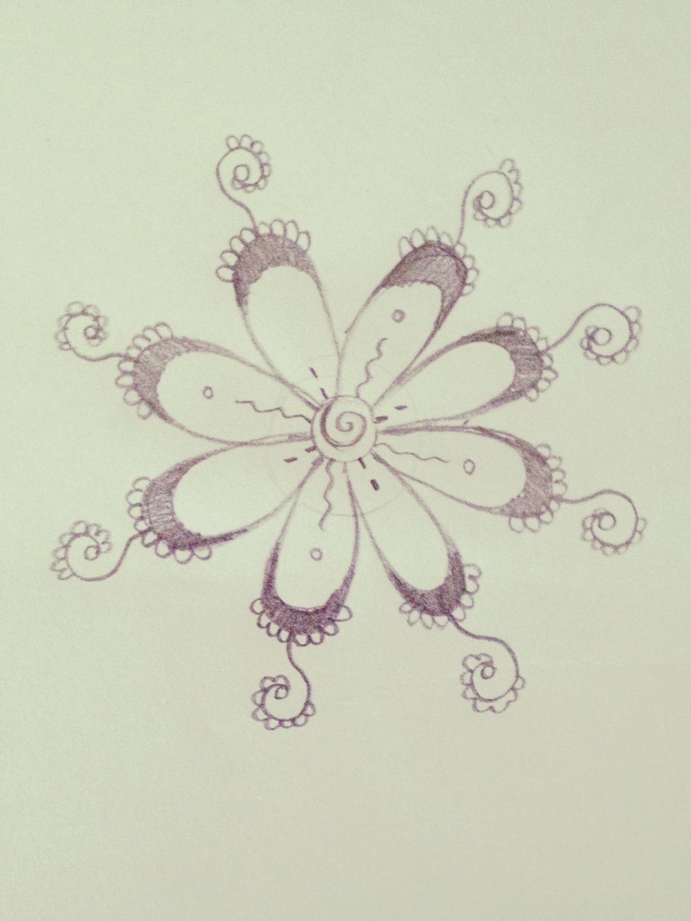 Repeat for all swirls.