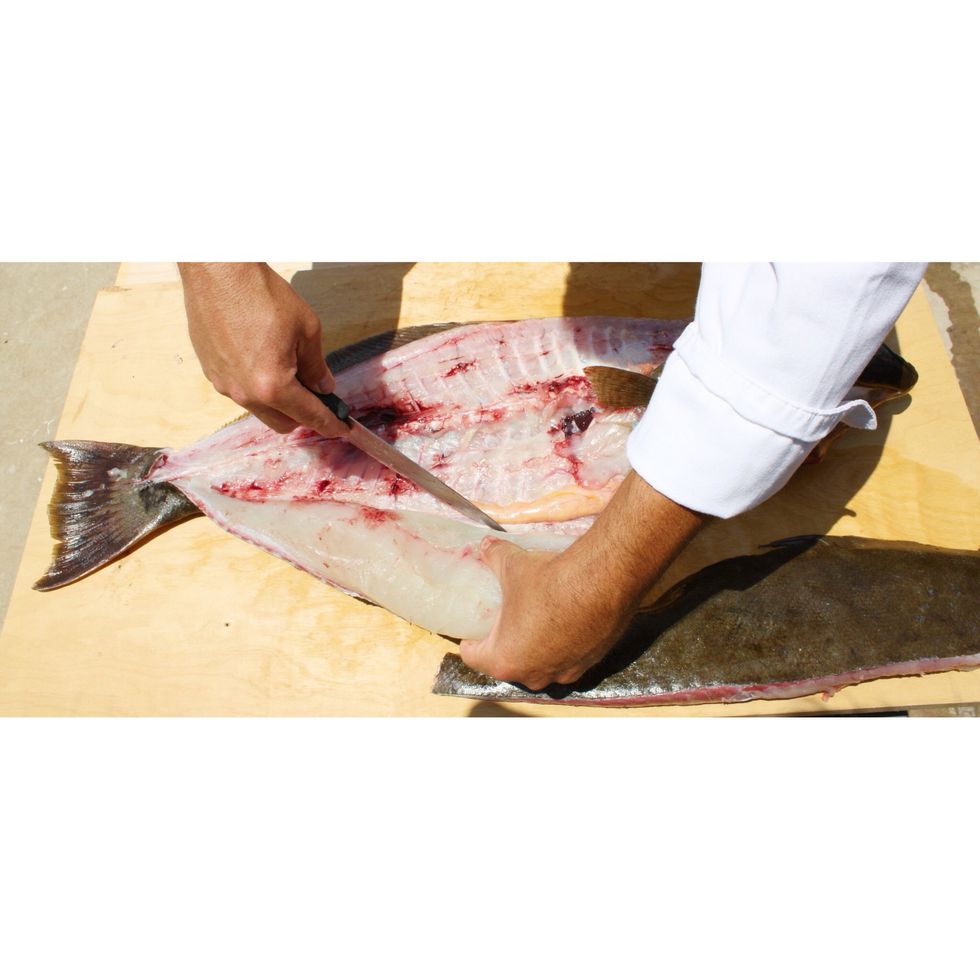 Repeat for the other fillet.