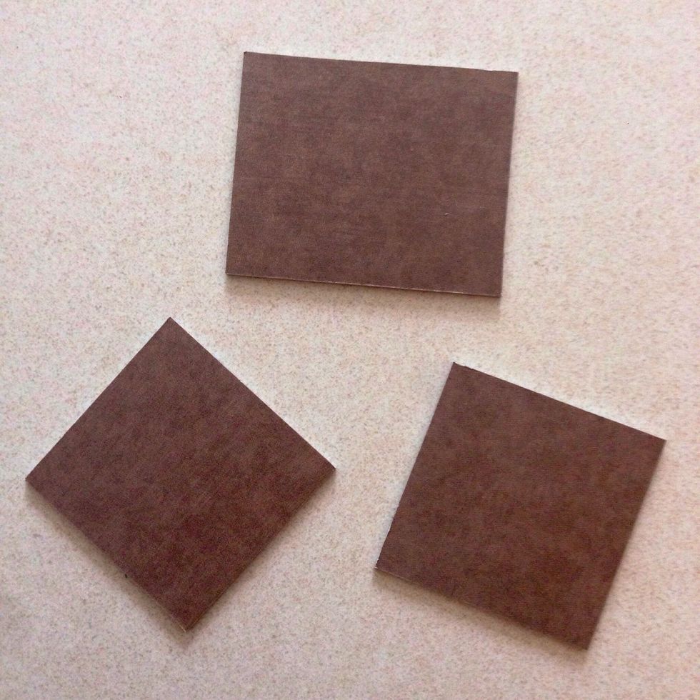 Repeat for the other remaining chipboards and this is what you will get... This will be the insides of the holder...