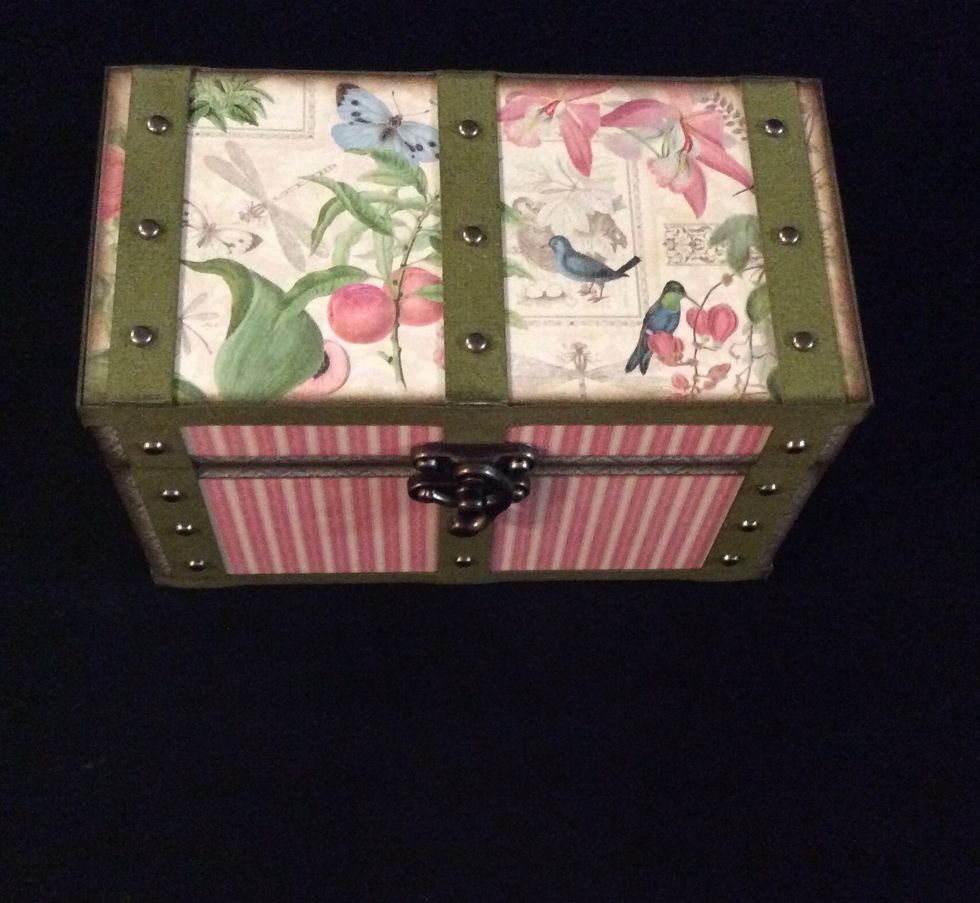 Repeat for top of box in configuration shown.