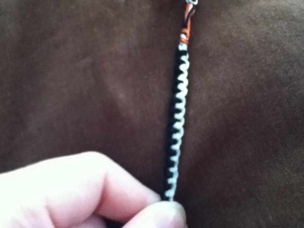 Repeat  Left - foward -> backward Right - backward -> foward  Until desired length is reached.