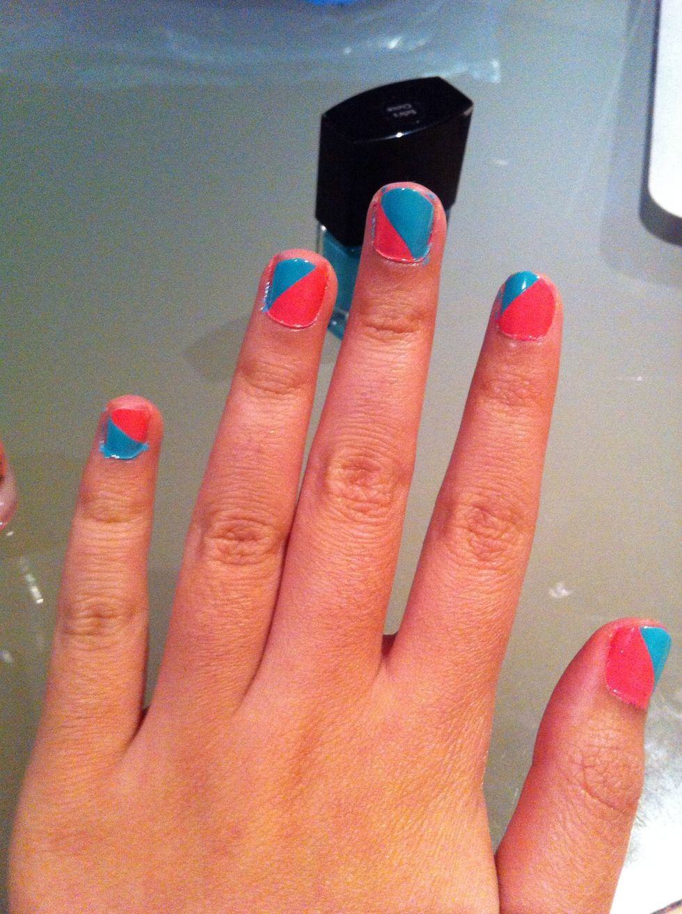 Repeat on all fingers alternating directions! This is my left hand