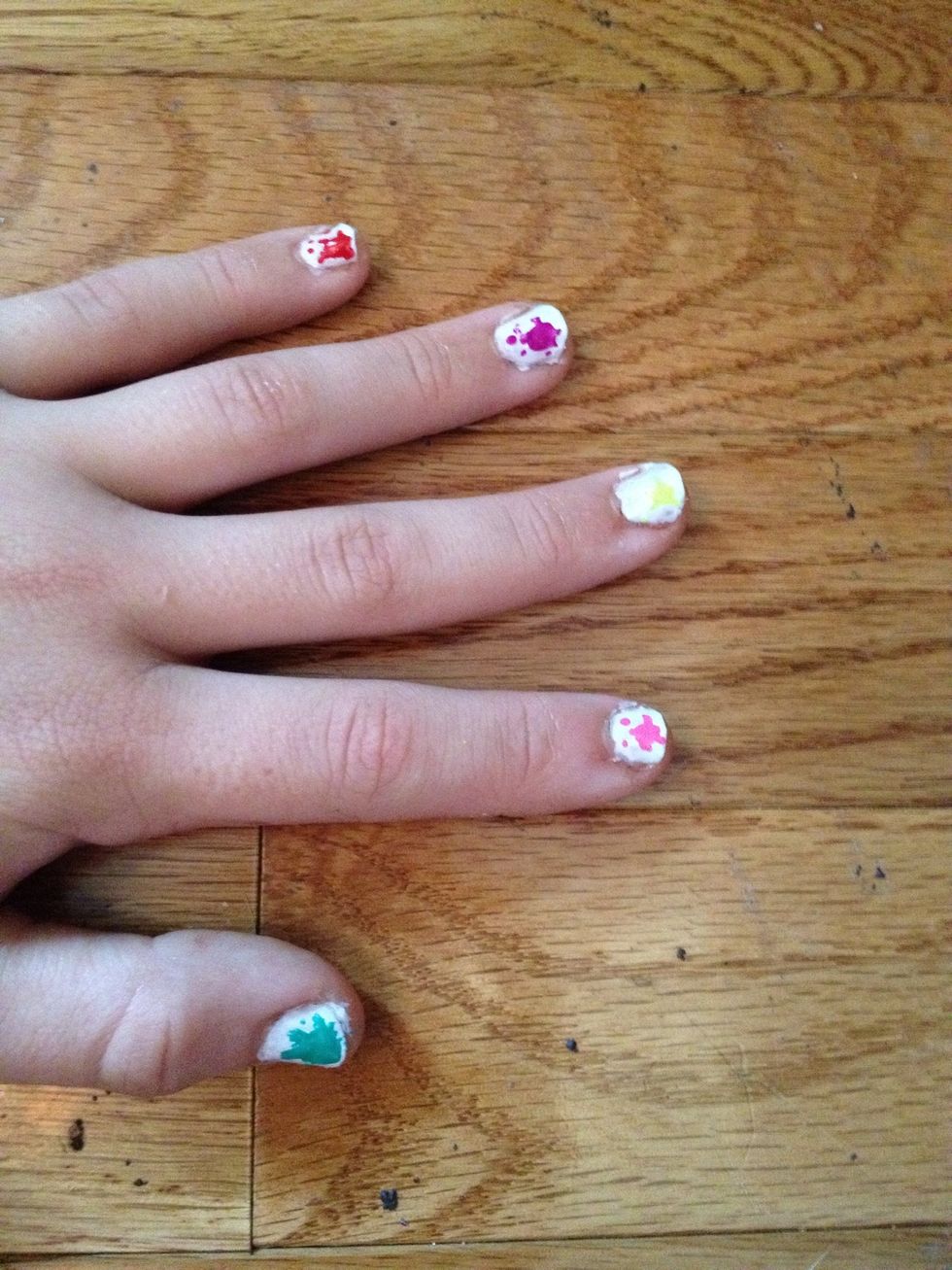 Repeat on all of your nails.