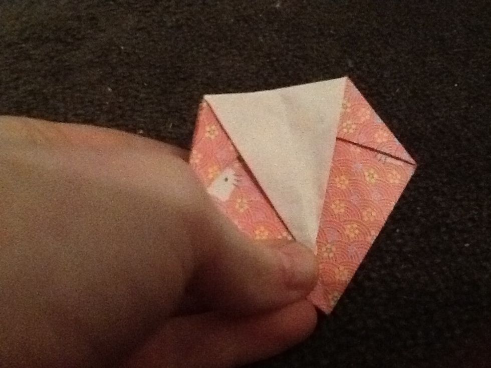 Repeat on all sides to get the other sides you have to do another book fold