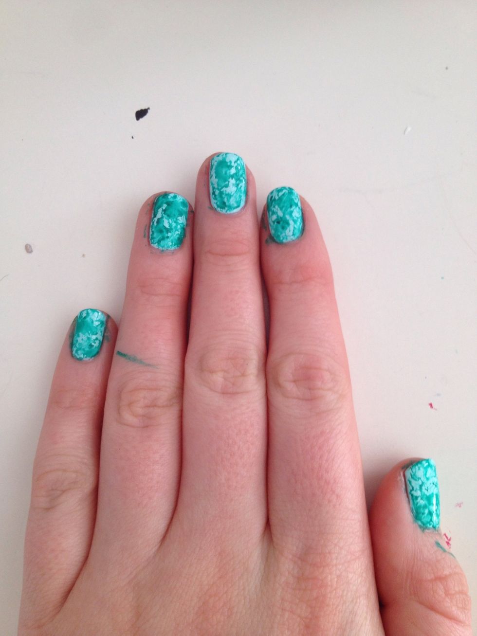 Repeat on each nail.