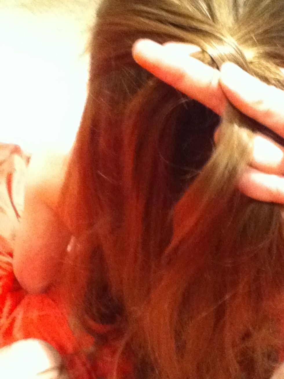 Repeat on other side, and start a normal braid