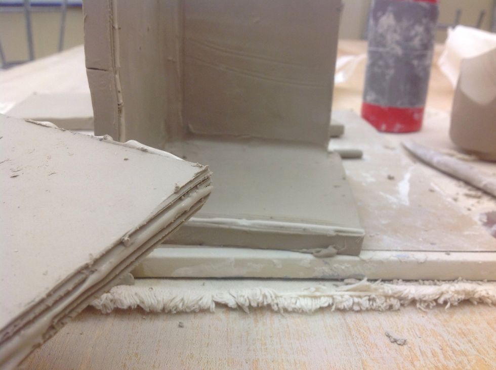 Repeat on the opposite side with the other B piece.