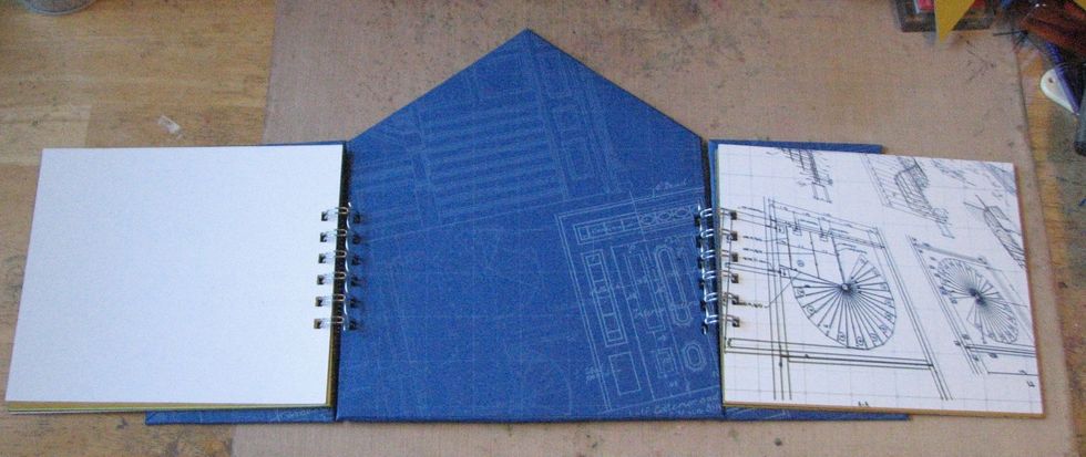 Repeat on the second side if you are making a bi-fold album as shown in the example.