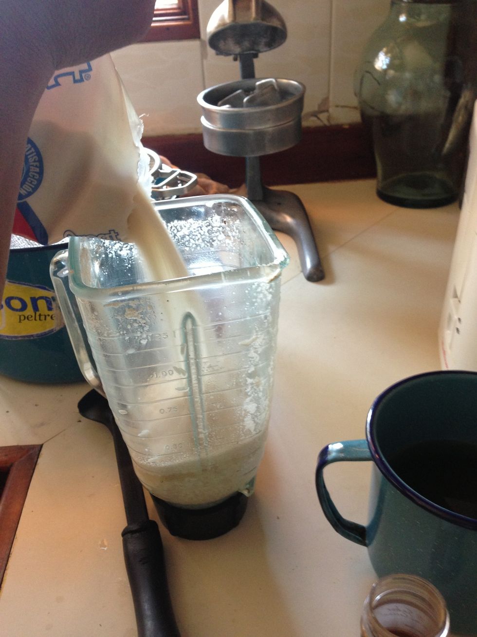 Repeat process, cause probably you didnt blend all.