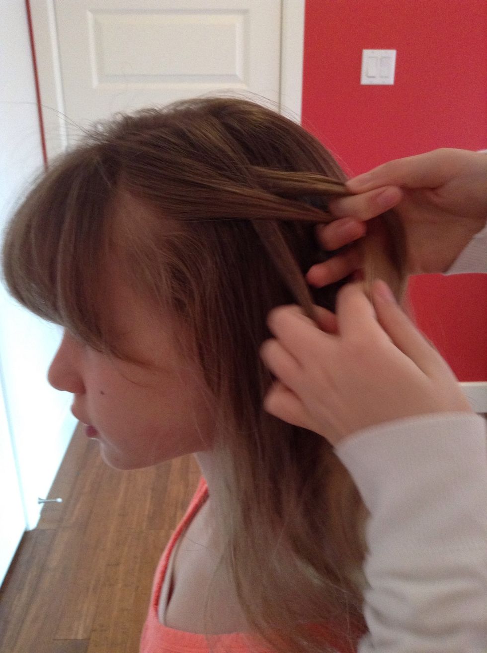 Repeat: put the side one in the middle